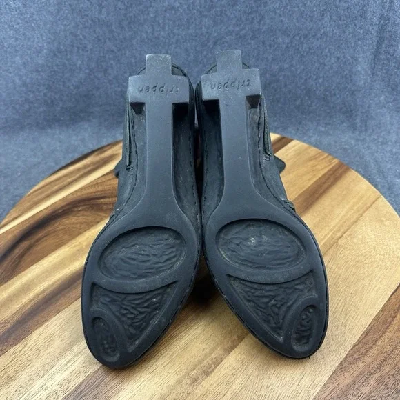 TRIPPEN Germany Women's Medieval Black Leather Platform Boots EU 39 US 8.5 - Picture 8 of 13